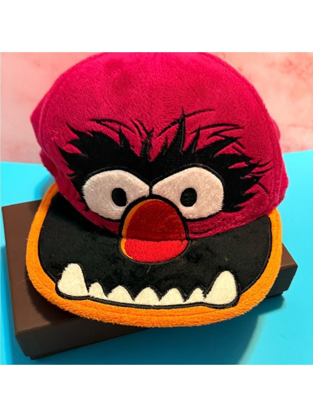 The Muppets Jim Henson Animal adult L/XL Baseball Cap hat Vintage Rare Fuzzy